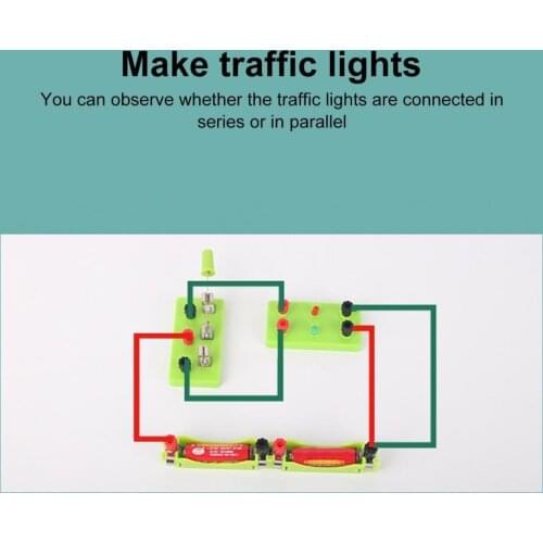 Durable Learning Kit Hands-on Activities Stable Current Variety Experiment Puzzle Plastic Physics Science Learning Kit for Kids