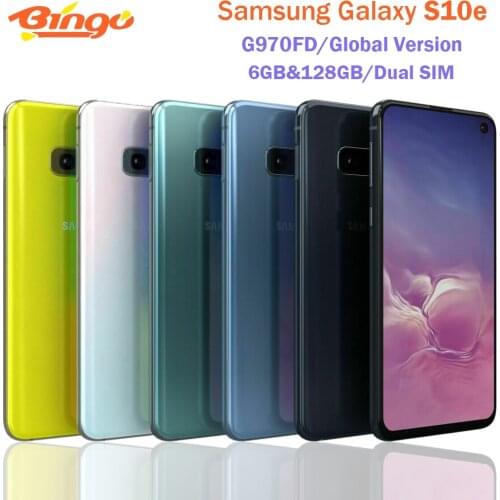 Samsung Galaxy S10e G970FD Dual SIM Global Version Octa Core LTE Android 5.8" Mobile Phone 16MP&12MP 6GB RAM 128GB ROM NFC