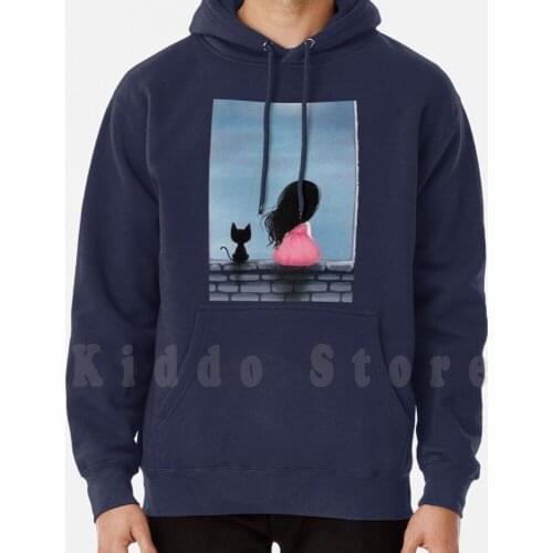 How Pretty My Kitty hoodie long sleeve Cats Girls Landscapes Childish Beautiful Tenderness Tender Cut Baby Moon