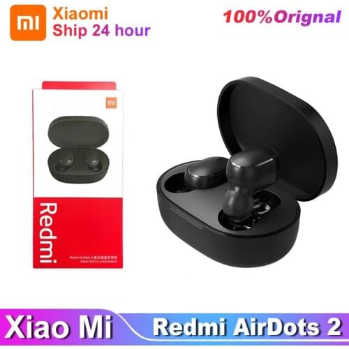 Hot Xiaomi Redmi Airdots 2 TWS Wireless Earphone Bluetooth AI Control Gaming Headset With Mic Original Xiaomi Airdots S Earbuds3