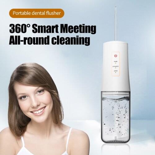 USB Rechargeable Water Flosser Cordless Portable Portable Dental Water Jet 300ML Tank Waterproof Teeth Cleaner