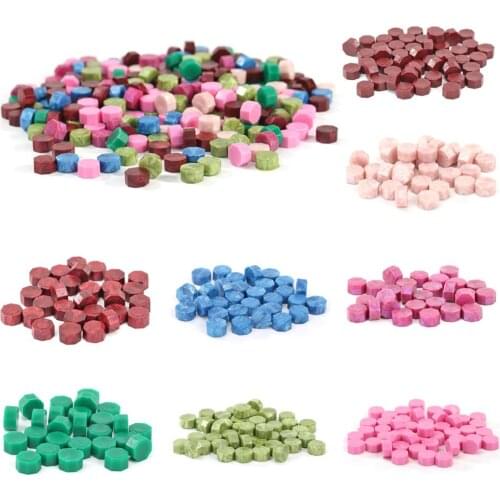 100pcs Seal Stamp Sealing Wax Vintage Octagonal Grain Decorative Envelope Wedding Envelope Seal Ancient Sealing Wax