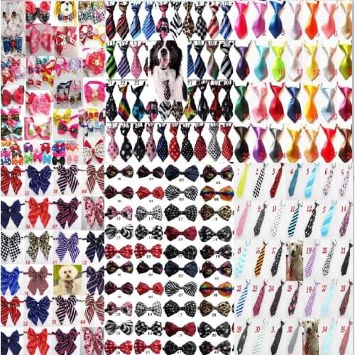 120pc/lot )Colorful Pet Dog puppy Tie Bow Ties Cat Neckties Dog Grooming Supplies for small middle large dog 6 model C01