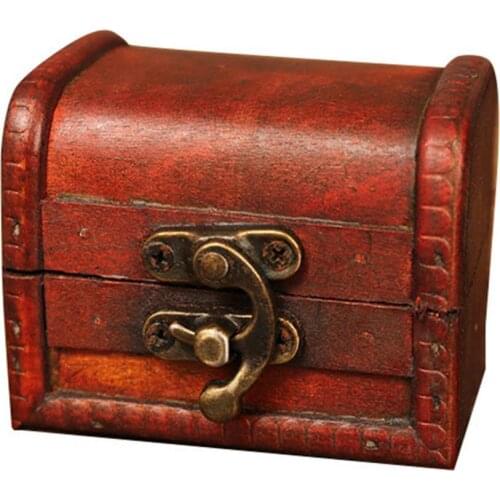 80% Hot Sale Antique Treasure Chest Jewelry Bracelet Gift Cards Storage Box Case Organizer