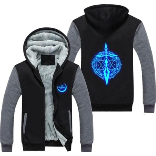High-Q Unisex Anime Fate stay night Fate Zero Luminous Cardigan Fleece hooded Hoodie Jacket Coat Fate Casual Hoodie Sweatshirts