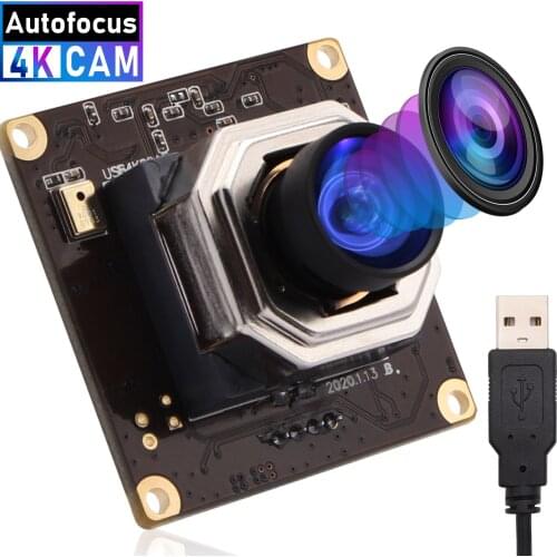 Autofocus 3840x2160 4K USB Webcam Sony IMX415 No distortion Mini USB Camera for advertising machines, inquiry machines