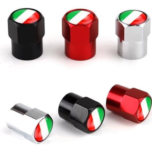 Car Wheel Center Cap Tire Air Valve Caps Italy Flag Emblem Tyre Rim Stem Cover Dust Cap For BMW E93 F36 328i E65 F30 Accessories