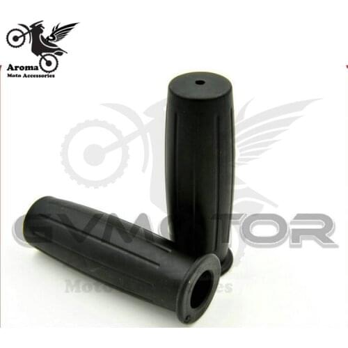 Black Free Shipping vintage universal motorcycle moto Handle Bar 22mm 7/8" Motorcycle Handle Grips Rubber motorcycle handlebar