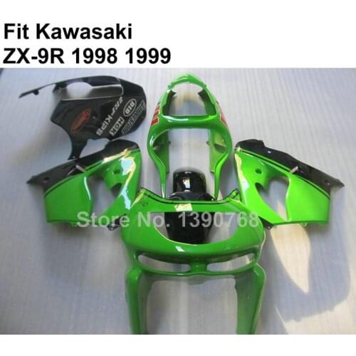 Motobike parts for Kawasaki zx9r lime green fairing set 98 99 high grade fairings 1998 1999 Ninja ZX-9R AO12