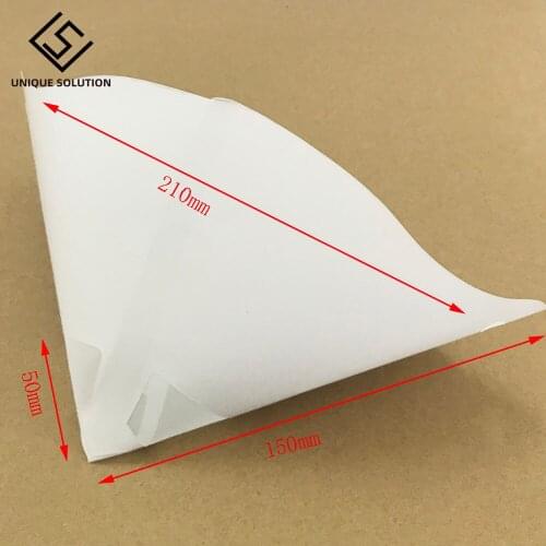 20pieces 3D printer Filter Photocuring Consumables Resin White Paper 3D Printer Thicker Funnel