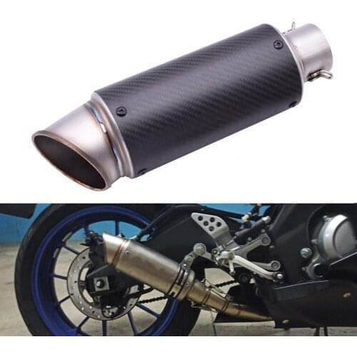 Exhaust Pipe Motorcycle Muffler Escape Carbon Fiber Exhaust DB Killer For SUZUKI BURGMAN 650 400 125 200 250 GSXR 600 750 1000