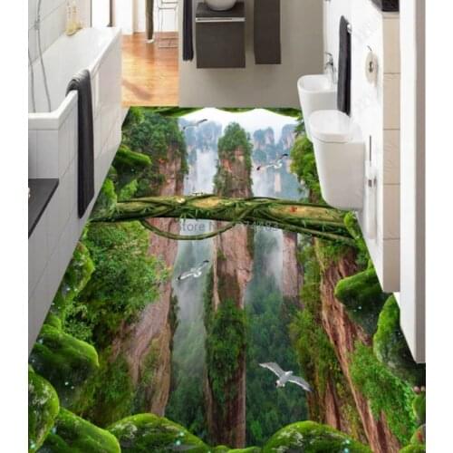 Home Decoration Living Room 6mm 3D Carpet Rectangular 3D Carpet Coffee Table Absorbent Pad Pastoral Style Bedroom Mat