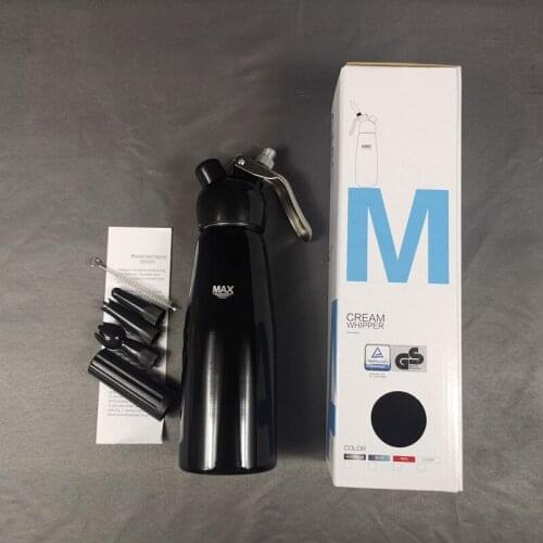 Cream Whipper 500ml Aluminum Alloy Cream Foamer Siphon Bottle Milk Frother Cream Charger Cake Silk Flower Tool