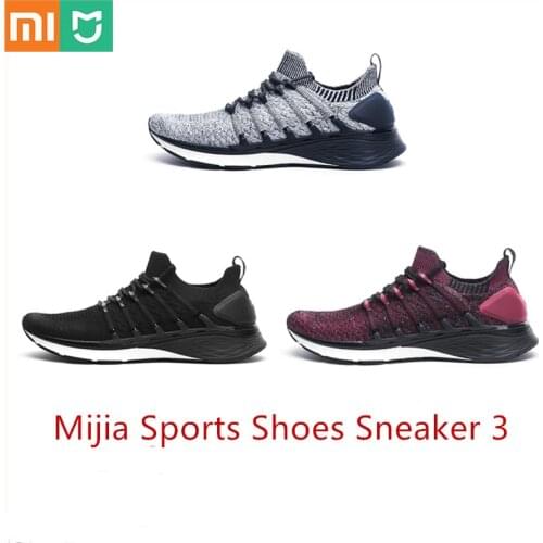 XiaoMi Mijia Xiaomi Shoes 3 3th Men Sport Sneakers Comfortable Breathable Light Shoes sneaker 3 Outdoor Sports Goodyear Rubber