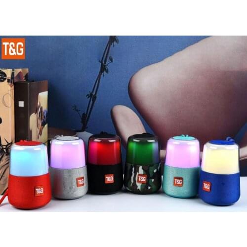 TG168 Speaker Mini Pulse Bluetooth Speaker LED Flash Light Wireless Card Insert FM Radio Speaker for Music
