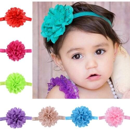 Soft Hair Bandage Band Headband Bow Turban For Newborn Kids Headwear Baby Girl Accessories Flower Solid Cute Gifts Children