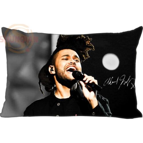 Custom Pillowcase 45x35cm(One Side) The Weeknd rectangle Zipper Comfortable Pillowcase Cover Customize your picture