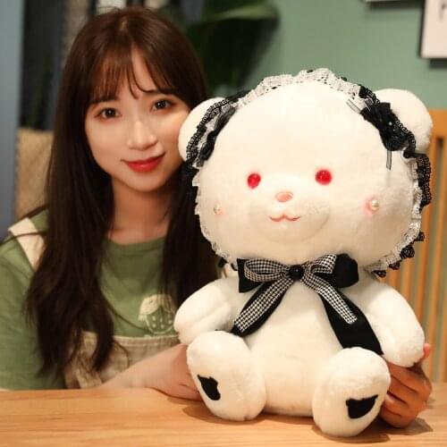 New Arrive 23/30/40cm Cute Bear Plush Toys Kawaii White Bear Pillow Soft Stuffed Plush Animal Pillow for Wedding Birthday Gifts