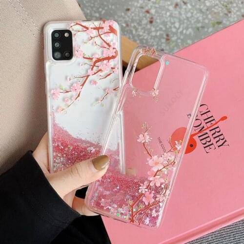 For Xiaomi Redmi Note 8 9T 7 Pro K30 K40 K20 Mi 11 10T Lite POCO F3 Shockproof Silicone Liquid Glitter Phone Case Clear Cover