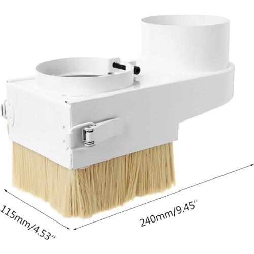 75/80/85/90/100mm Spindle Dust Shoe Cover Brush Cleaner For CNC Router Milling Machine Woodworking Tools