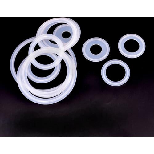 5 PCS 1/2" 3/4" 1" 1.5" 2" 2.5" 3" 3.5" 4" Tri Clamp Sanitary Silicon Sealing Gasket Strip Homebrew Diopter Ferrule Beer