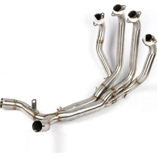 Slip On Motorcycle Exhaust Front Link Pipe Head Connect Tube Stainless Steel Exhaust System For Kawasaki Z1000 2010-2020