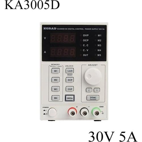 High quality KORAD KA3005D 0~30V 0~5A Precision Variable Adjustable DC Power Supply Digital Regulated Lab Grade for Phone Repair