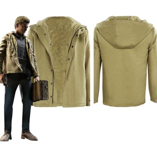 Evil Village- Ethan Winters Coat Cosplay Costume Outfits Halloween Carnival Suit