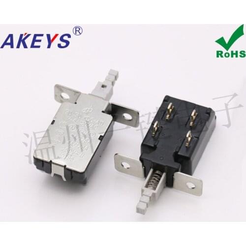 10pcs KCD-A11-2A large power switch inner spring TV-8 high current straight key household appliances switch 4 foot self-locking