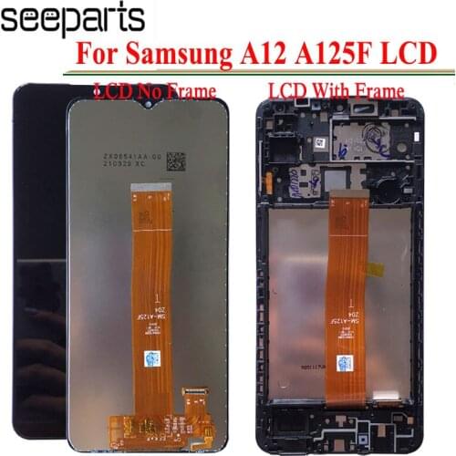 100% Tested For Samsung Galaxy A12 LCD Touch Screen Digitizer Assembly For Samsung A12 LCD A125F LCD A125F/DS LCD