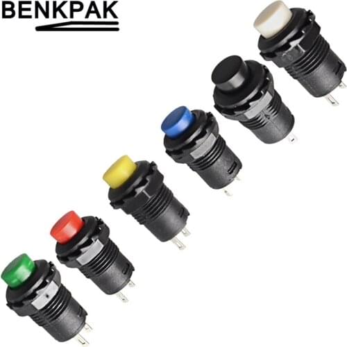 12mm momentary push button switch self return fixed self-locking