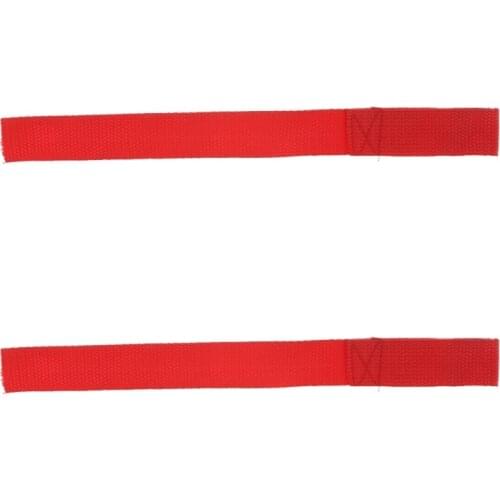 2pcs Winch Hook Pull Strap - Red - 2 Inch 50mm Wide - Heavy Duty - Universal Fit ATV Winches