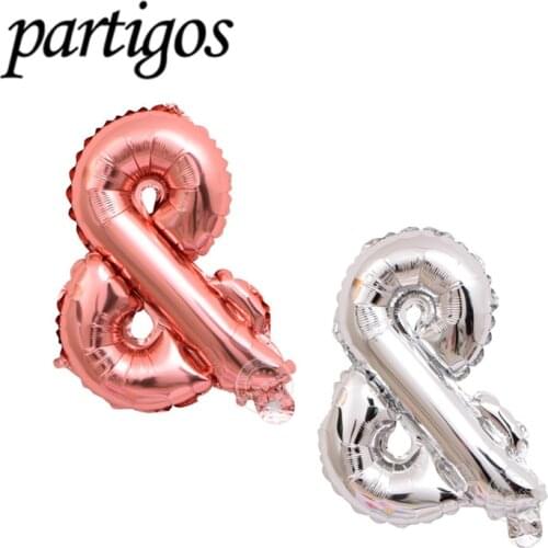 50pcs rose gold letter foil balloons and character & symbol wedding decor party supplies birthday party decor bulk sells