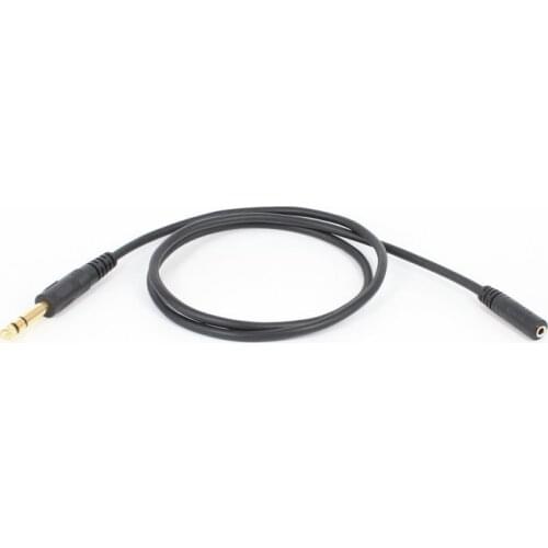 5FT 6.35mm Male to 3.5mm Female Compatible for Home Audio, Amplifiers, Guitar, Piano, Home Theater Devices, or Mixing Console
