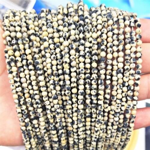 720pcs Chanfar 3mm Natural Stone Picture Jaspers Round Beads Pick Size For Jewelry Making