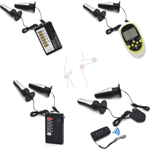 Electric Shock Anal Plug Electro Shock Vaginal Anus Butt Stimulating Massage Plug Medical Themed Kit,BDSM SM Play Adult Sex Toy