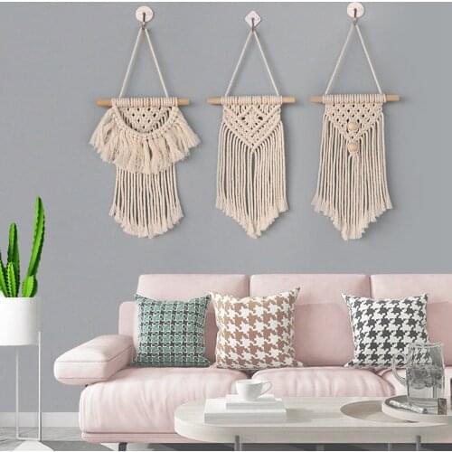 Bohemian Tapestry Hand-woven Wall Hanging Long Tassel Decoration Nordic Style Home Art Accessories Christmas Decor 2020 New