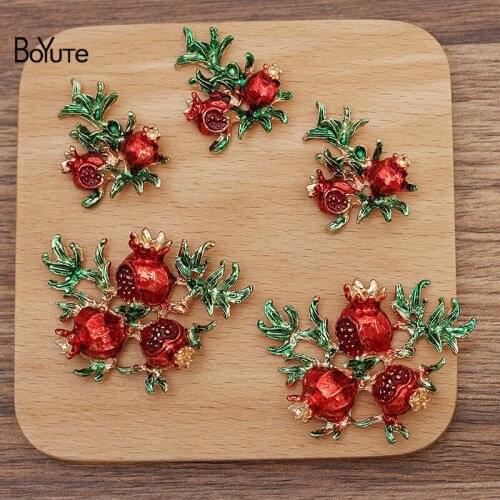 BoYuTe (10 Pieces/Lot) 24.5*35MM 38*48MM Alloy Pomegranate Materials Factory Supply DIY Handmade Jewelry Accessories