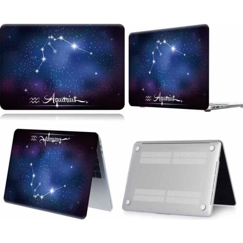 Aquarius Pattern New Touch Bar Laptop Case For Apple Macbook 12/Air 11 13 A2337/Pro 13(A2251 A2289) 15 16 /Pro 13 A2338