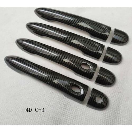 Door Handle Cover fit for Renault Megane 3 iii 2009 2010 2011 2012 2013 2014 2015 2016 Chrome Car accessories color carbon fiber