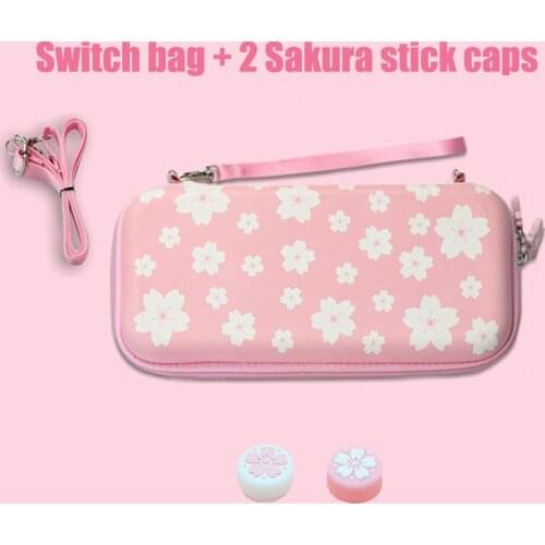 Switch Bag Sakura Theme Case Cover Lite Accessories Travel Carrying Cover NS CutePink Cherry Blossom Nintend Switch Storage Bags