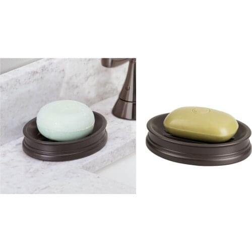 93740ES Interdesıgn Soap Dispenser Bronze Color, ABS Model 12x10x2,5cm