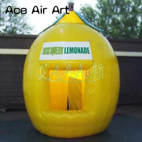 Elegant shap inflatable lemonade booth,bar kiosk,food shop,concession DRINK booth,trade show/lenonade stand tent for promotion