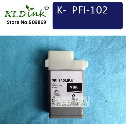 PFI-102MBK Matte Black compatible Remanufactured ink Cartridge ( 0894B001 Ink) for IPF610, IPF720, IPF605L printer
