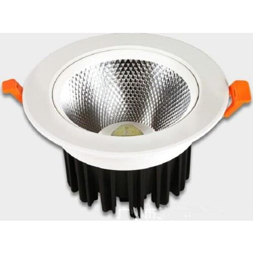 15W COB LED Downlight Round Recessed Lamp AC110V 240V LED Bulb Bedroom Kitchen Indoor LED Spot Lighting 6PCS/LOT