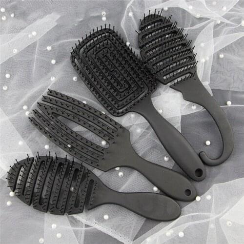Multi-functional Shaping Big Bend Comb Women Wet Comb Professional Hair Brush Massage Comb Brush Hairdresser Styling Tools