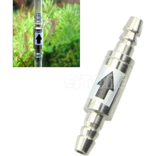 New Stainless Steel CO2 Check Valve One Way For Aquarium CO2 Diffuser Regulator