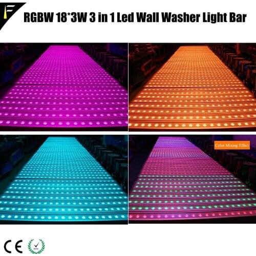 Ocean Park Lights Uplighting Venue Wall Wash Light Washer Bar RGBW 18*4w For Stage/Entertainment halls/Dico Night Club