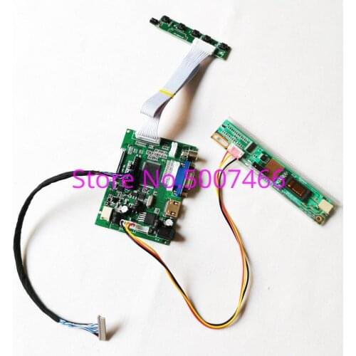 Fit TM133XG-A01-03/A02-01/A02-03 1CCFL inverter 20Pin LVDS 1024*768 13.3" 2AV+VGA LCD display controller drive card DIY kit