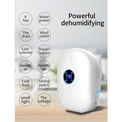 22W Portable Mini Air Dehumidifier 800ml Clothes Dry Heat Moisture Dehydrator Bedroom Basement Home Air Dryer Machine 100-240V